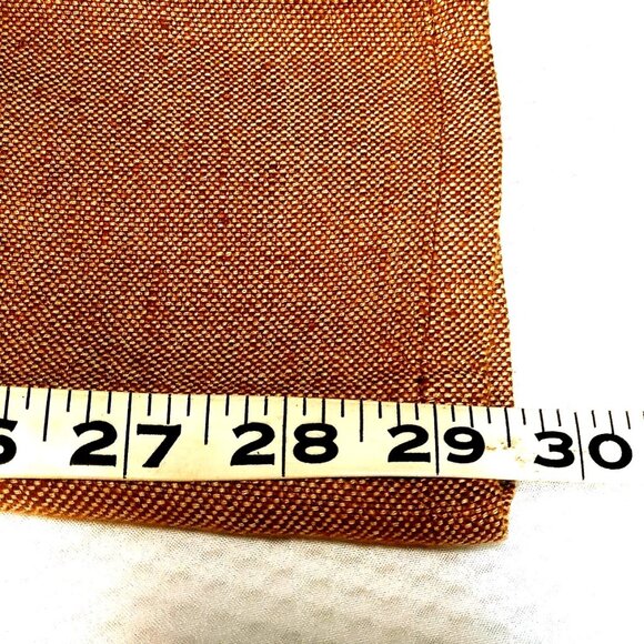 Doncaster Women's 12 Pants Linen Blend Gold High-Waisted Straight Leg Trousers - Picture 10 of 11